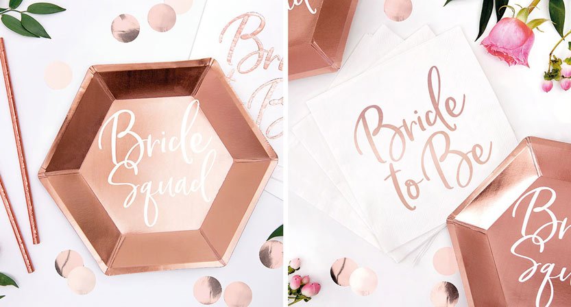 Bride Squad Lautaset, Bride To Be lautasliinat